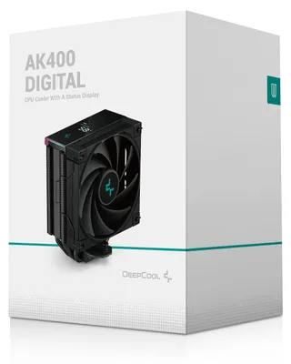 Produktbild von DeepCool AK400 DIGITAL, Luftkühlung, 12 cm, Schwarz