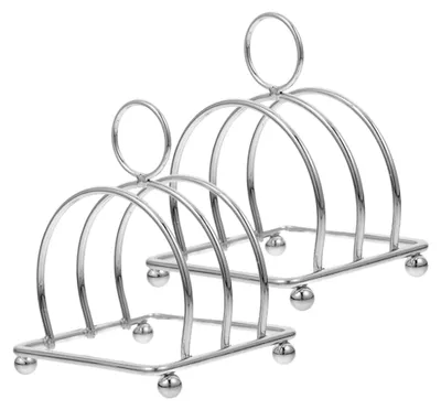 Produktbild von 2 Stück Edelstahl Toastbrothalter für Tisch und Küche