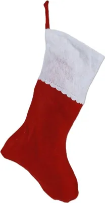Produktbild von Nikolausstiefel 46cm Weihnachtsstrumpf Weihnachtssocke Weihnachtstiefel Deko