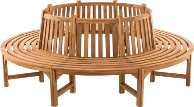 Produktbild von Baumbank Novum rund 250 cm teak