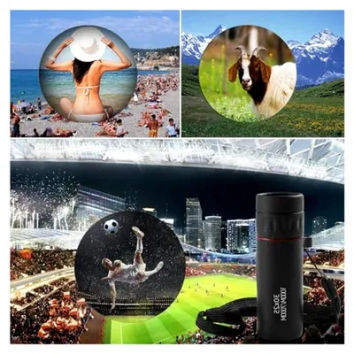 Produktbild von Mini-Monokular 30 X 25 - Tragbares Monokular mit 7-facher Vergrößerung, wasserdicht und ideal für Sportveranstaltungen und Konzerte