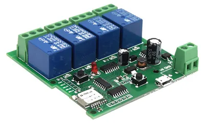 Obrázek produktu pro eWeLink – inteligentní bezdrátový spínač s dálkovým ovládáním, univerzální modul, 4 kanály, DC 5 V, 12 V, 32 V, Wi-Fi spínač s časovačem, ovládání přes mobilní aplikaci, podpora Alexa, hlasové ovládání pro chytrou domácnost
