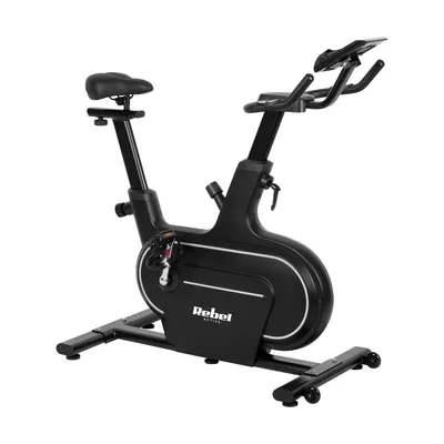 Zdjęcie produktu dla Rower owy treningowy stacjonarny regulowany LCD 120kg uchwyt Rebel