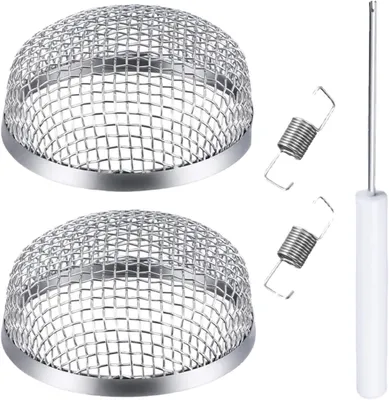 Productafbeelding van Ventilatieroosters voor camper, 2 stuks, roestvrijstalen afdekroosters