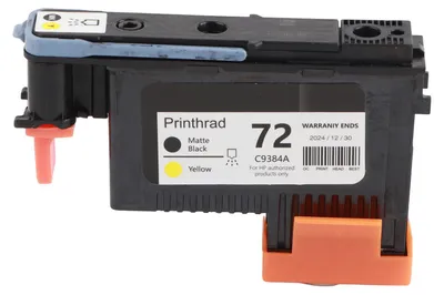 Obrázok produktu pre Vysokokvalitná tlačová hlava pre modely HP 72 T1100, T1200, T610, T790 (matná čierna/žltá – C9384A)