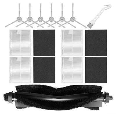 Ersatzteile für Roboterstaubsauger, 6 Seitenbürsten + 4 Filter + 1 Rollbürste