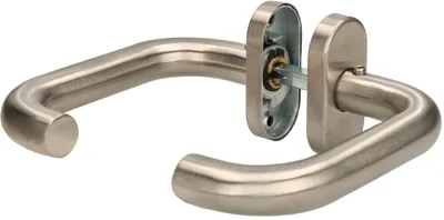 Produktbild von Türgriff INOX Edelstahl "U" Sicherungsschild OVAL
