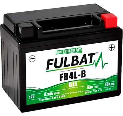 Obrázek produktu pro FULBAT FUL GEL baterie - FB4L-B / YB4L-B (gelová, bezúdržbová)
