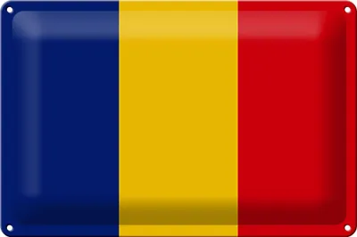 Produktbild von Blechschild Flagge Rumänien 30x20cm Flag of Romania