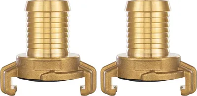 Produktbild von 2x Messing-Schnellkupplung, 1 Zoll, Schlauchanschluss (Geka-Systemkupplung, 1 Zoll)