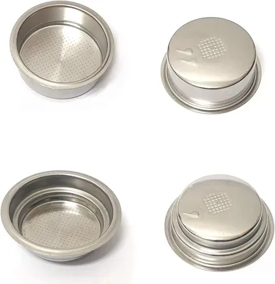 Filterset 1+2 Tassen für Bialetti Mokona, Metall, 2 Stück