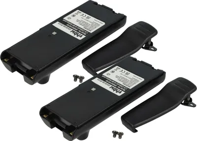 Produktbild von vhbw 2x Akku Ersatz für BP-209, BP-211, BP-210N, BP-209N, BP-210, BP-222, BP-211N für Funkgerät, Walkie Talkie (2300 mAh, 7,2 V, NiMH) + Gürtelclip