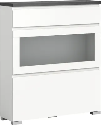 Produktbild von Schuhschrank >Shoelove< in Weiß - 95x109x27cm (BxHxT)