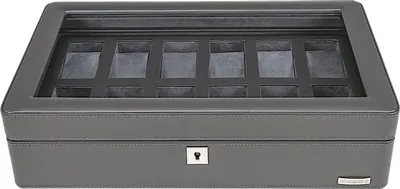 Produktbild von WINDROSE Schmuckschatulle Tempora Watch Box Grey dunkelgrau