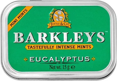 Zdjęcie produktu dla Barkleys Pastylki eukaliptusowe o smaku mięty bez cukru 15g