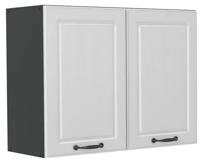 Image de Armoire en verre Vicco R-Line Blanc campagne/Anthracite 80cm, Model 71466