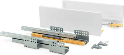 Image de Kit de tiroir Concept hauteur 138 mm et profondeur 500 mm finition blanc