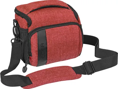 Produktbild von PEDEA FASHION, Schultertasche, Universal, Canon EOS R, M3, M5, M6, M10, M50, M100, 5D, 5DS R, 5D Mark II, 5D Mark IV, 6D, 6D Mark II, 70D,..., Schultergurt, Schwarz, Rot
