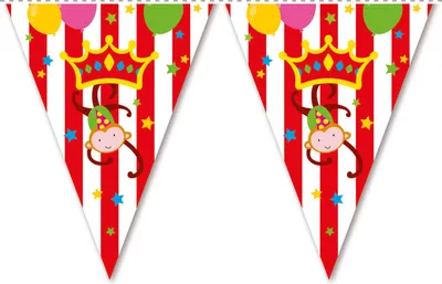 Produktbild von Zirkusparty Wimpelkette 3,6m