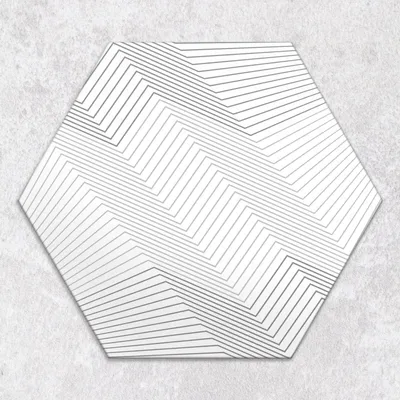 Produktbild von Glas-Herdabdeckplatten Glaskeramikkochfeld-Abdeckung Spritzschutz Glas hexagon 40 cm Geometrische Muster
