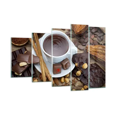 Produktbild von Bilder auf glas - Tasse Schokolade trinken Zimt - 150x100cm - Glasbilder - Wandbilder - Kunstdruck - zum Aufhängen bereit - Wanddekoration aus Glas - Glas Bilder - Wandbild auf Glas - GEG150x100-2488