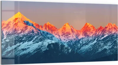 Produktbild von DEQORI Magnettafel Glas 100x50 cm 'Panchchuli in Abendsonne' beschreibbar Whiteboard