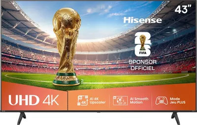 Zdjęcie produktu dla HISENSE 43A6Q TV LED 43 cale (108 cm) 4K UHD HDR10+ WiFi