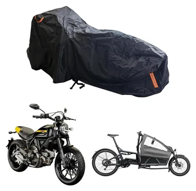 Produktbild von Lastenrad Abdeckung Longtail Oxford 285x74x100 cm wasserdicht winddicht mit Schlossloch