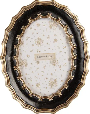 Productafbeelding van Clayre & Eef fotolijst, 10x15 cm, zwart, kunststof