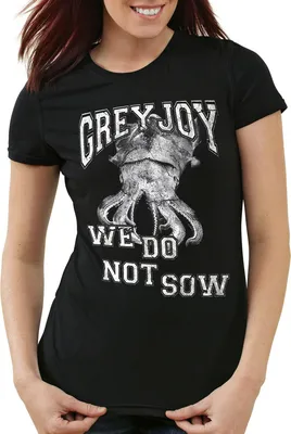 Produktbild von style3 Greyjoy - We do not sow College Damen T-Shirt, Farbe:Schwarz, Größe:2XL