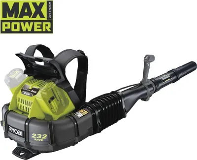 Produktbild von RYOBI Akku-Laubgebläse RY36BPXA-0 36V, Akku-Laubsauger, Akku-Laubbläser mit Brushless-Motor Luftgeschwindigkeit 240 km/h