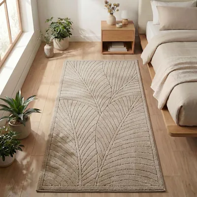 Image de Carpetsale24 Tapis d’Extérieur Design Boho Moderne Effet 3D Résistant aux UV Idéal pour Terrasse Salon et Cuisine, Taille: 80x150 cm