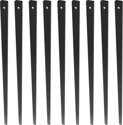 Zdjęcie produktu dla Balustrady metalowe schodowe 755x2,5mm aluminiowe czarne 51szt taras schody