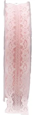 Produktbild von Zierband SIMAY, rosa, 25m, 20mm - Spitzenband
