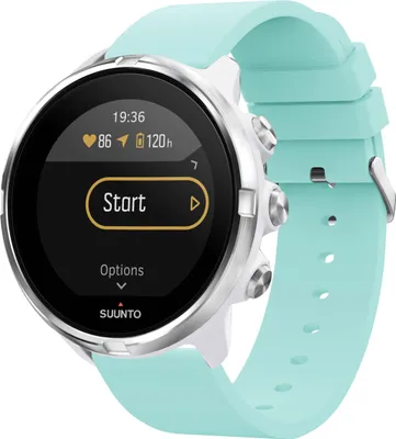 Obrázek produktu pro Suunto 9 Baro, Suunto 9, Suunto 7, Sony Smartwatch 2 Řemínek: silikonový řemínek imoshion se stříbrnou sponou bez instalační pomůcky