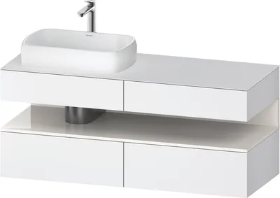 Produktbild von DURAVIT QA4765022180000 QTG KWTU WH Ek. 1400x550x600 Wß Mt. H
