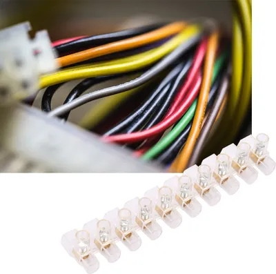 Image de 1pcs Barrier Screw Connector Strip Terminal Blocks Electrical Wire Terminal Connector(BH25-10P)