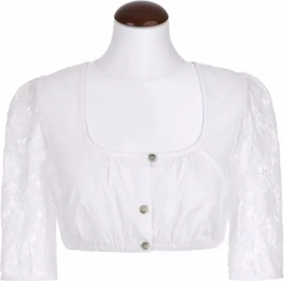 Produktbild von Dirndlbluse Brühl 1/2 Arm weiß 32
