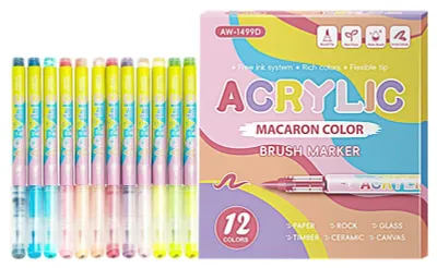 Obrázek produktu pro Permanentní akrylové fixy ve 12 barvách