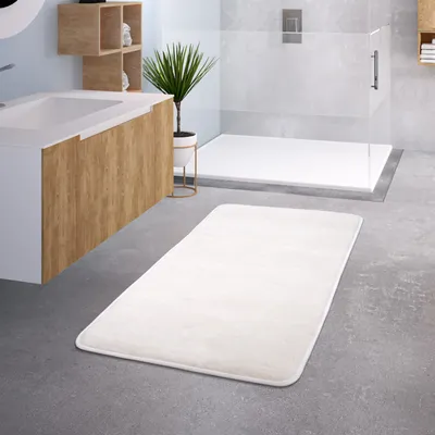 Produktbild von TT Home Badezimmer Badematte Duschmatte Rutschfest Waschbar Memory Schaum Stein Muster Größe 50x80 cm