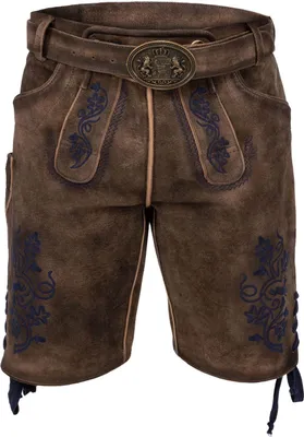 Produktbild von Maddox Herren Lederhose UTZ – Kurze Trachtenlederhose mit traditionellen Verzierungen