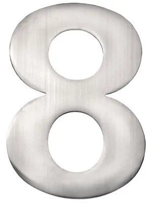 Produktbild von Hausnummer 8 Edelst rostfrei 155 mm 155 mm