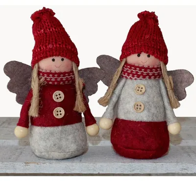 Image de Anges Déco Figures 2er Set Noël