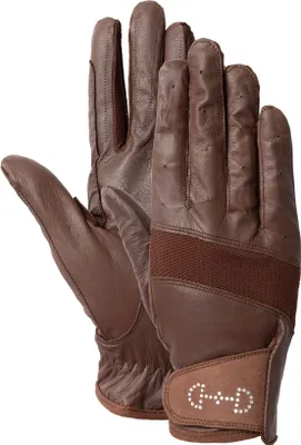 Produktbild von Horze Damen Leder Reithandschuhe, Braun, 8