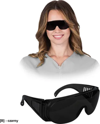 Zdjęcie produktu dla GOG-ICER-DARK - Przeciwodpryskowe okulary ochronne - uni