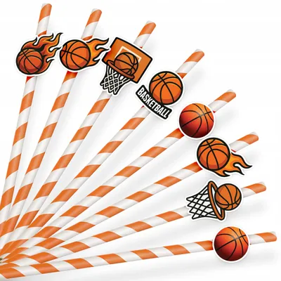 Obrázok produktu pre PAPIEROVE SLAMKY NARODENINY OZDOBA - Basketbal Futbal Šport - 8 ks