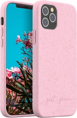 Produktbild von JUST GREEN, Schutzhülle für iPhone 12/12 Pro Natura Recycelbar, Rosa