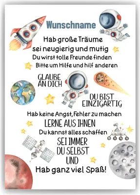 Produktbild von Affirmationsposter Personalisiertes Geschenk zum Schulanfang – DIN A4 (21x29.7cm)