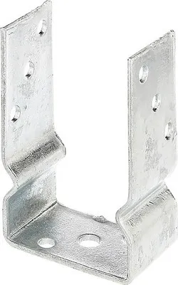 Produktbild von U-Pfostenträger z. Aufschrauben 91 x 150 mm, feuerverzinkt, 1 Stück