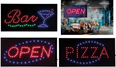 Produktbild von Securit LED-Reklametafel "BAR", 4 aufleuchtende Farben